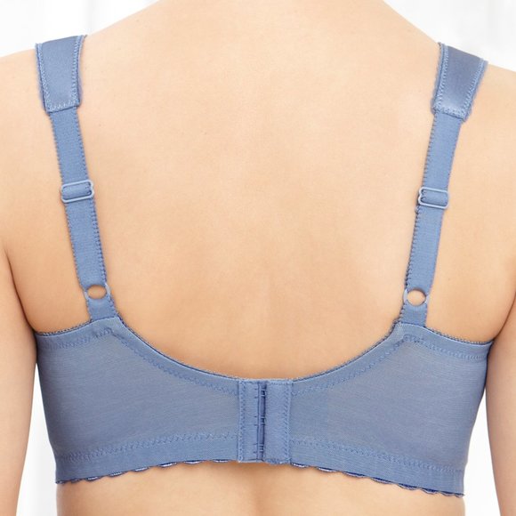 Set of 3! 44D Glamorise MAGIC LIFT Full Figure Bra (COMFORT-STRAPS) Blue-Ice - Picture 4 of 12